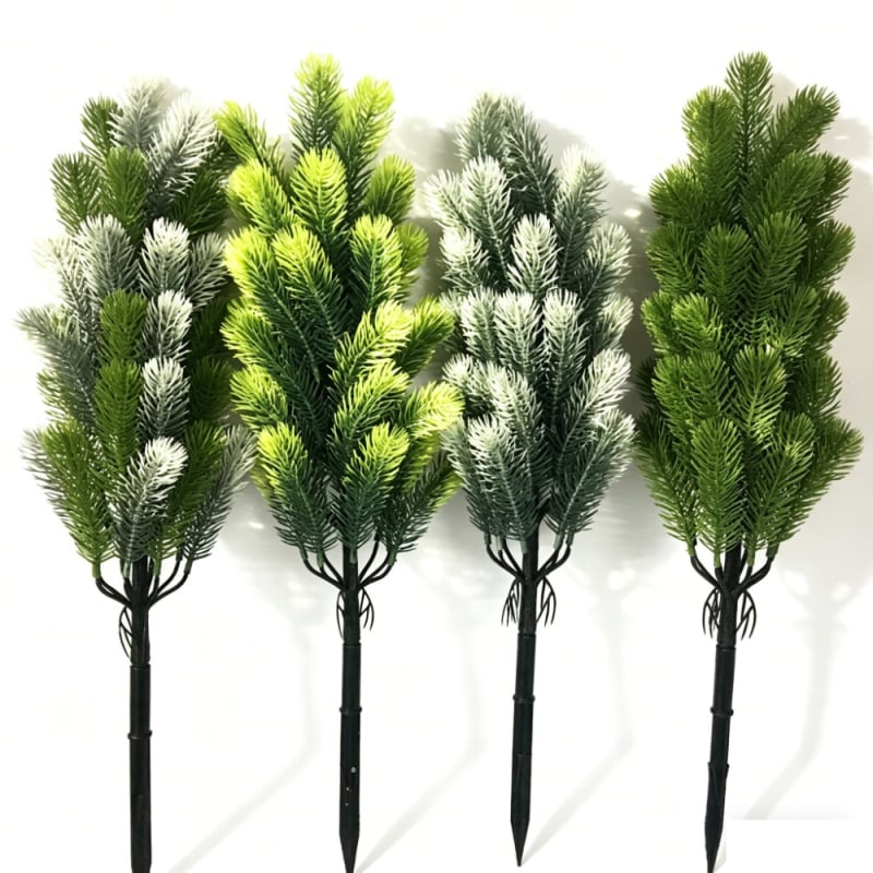 Buchet de plante artificiale cu lavandă, pin și conifere pentru grădină și decor de evenimente