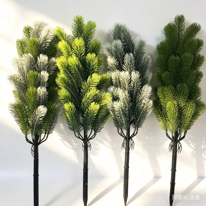 Buchet de plante artificiale cu lavandă, pin și conifere pentru grădină și decor de evenimente