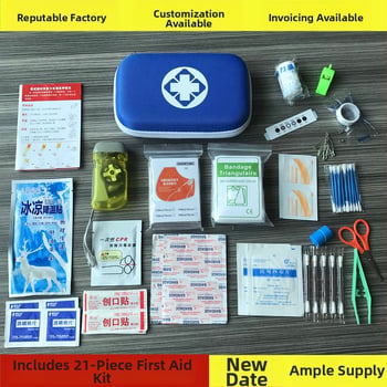 Kit de prim ajutor pentru casă și exterior, kit medical pentru mașină, set portabil de provizii de prim ajutor pentru călătorii