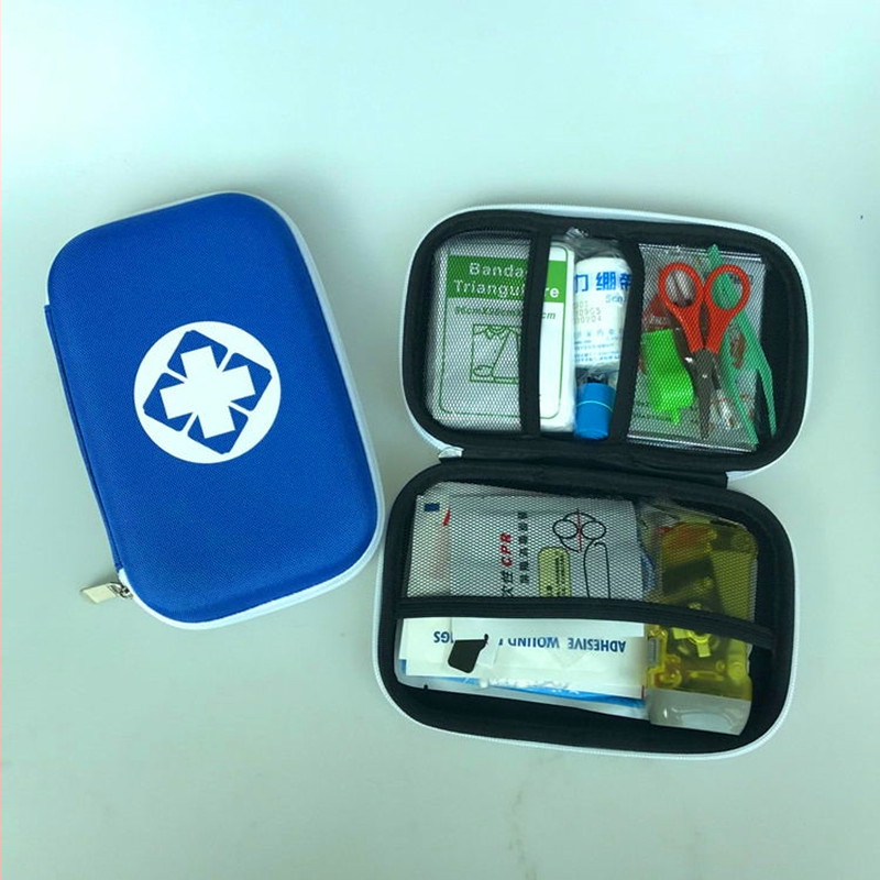 Kit de prim ajutor pentru casă și exterior, kit medical pentru mașină, set portabil de provizii de prim ajutor pentru călătorii