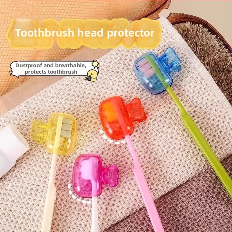 Clip de stocare pentru periuța de dinți cu capac de protecție, compact, pentru acasă și în călătorii