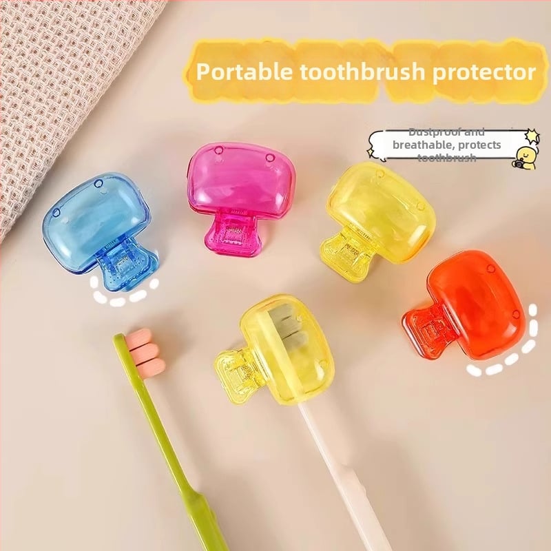 Clip de stocare pentru periuța de dinți cu capac de protecție, compact, pentru acasă și în călătorii