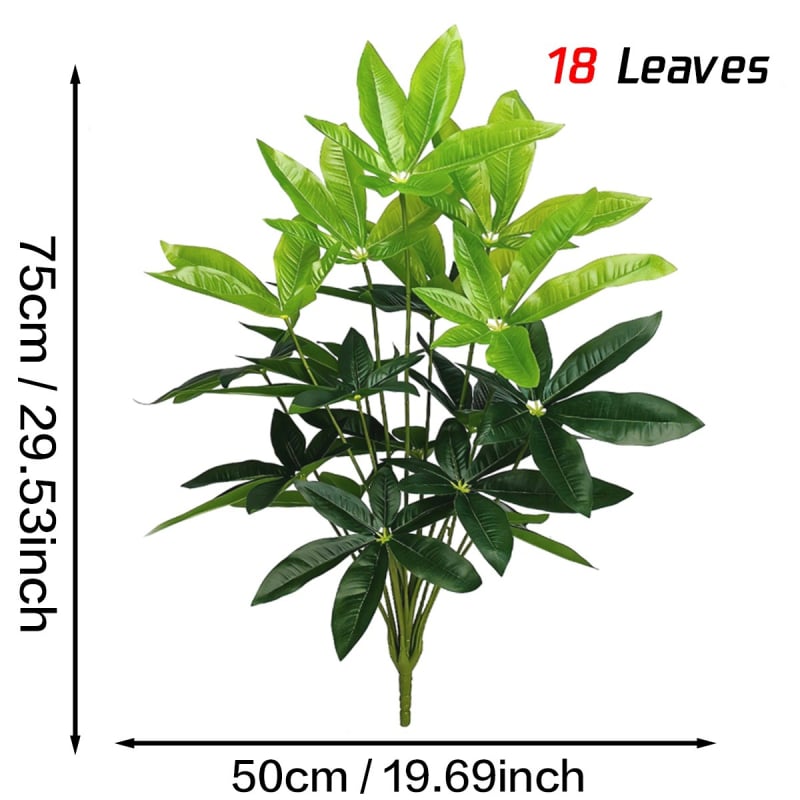 Arborele banilor artificial cu frunze realiste, plantă decorativă verde în ghiveci