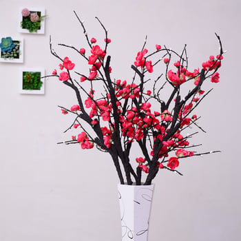 Ramuri artificiale cu flori de prune pentru decor de casă și de nuntă