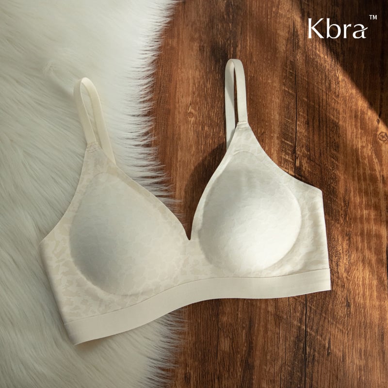 Sutien fără cusături, imprimeu nude deschis, pentru sâni mici, cupe 3/4, fără arc, cupe subțiri modelate, anti-cădere