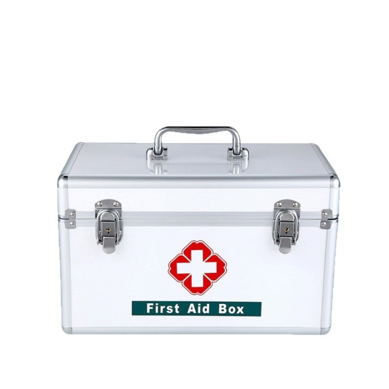 Trusă medicală cu lacăt din aliaj de aluminiu, cu compartimente duble