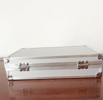 Cutie portabilă pentru modele/expunere din aliaj de aluminiu, cu încuietoare și mâner, pentru uz medical