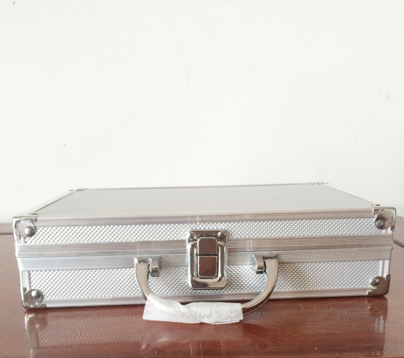 Cutie portabilă pentru modele/expunere din aliaj de aluminiu, cu încuietoare și mâner, pentru uz medical