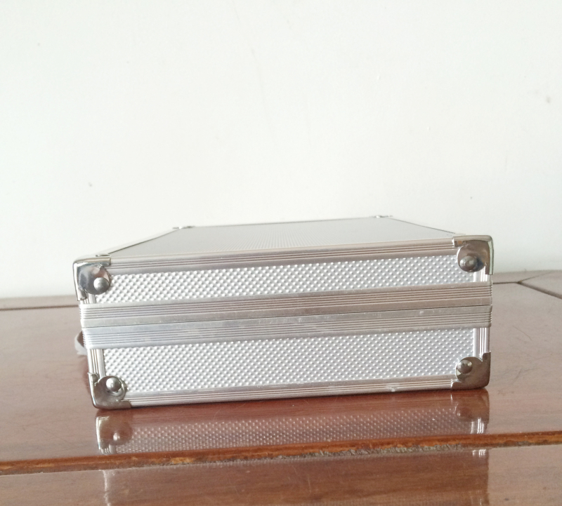 Cutie portabilă pentru modele/expunere din aliaj de aluminiu, cu încuietoare și mâner, pentru uz medical
