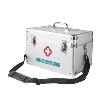 Cutie medicală din aluminiu cu lacăt, cu mai multe straturi, pentru uz casnic și trusă de prim ajutor în aer liber