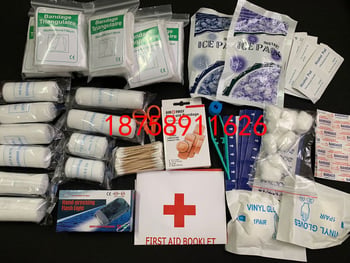 Kit mare de prim ajutor din aliaj de aluminiu cu sticlă, cu lacăt
