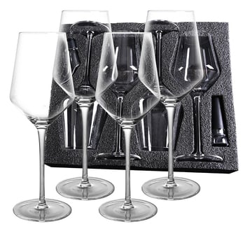 Set de 4 pahare de vin roșu într-o cutie cadou, pahare înalte pentru utilizare casnică