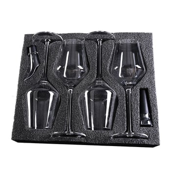 Set de 4 pahare de vin roșu într-o cutie cadou, pahare înalte pentru utilizare casnică