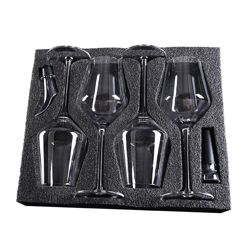 Set de 4 pahare de vin roșu într-o cutie cadou, pahare înalte pentru utilizare casnică