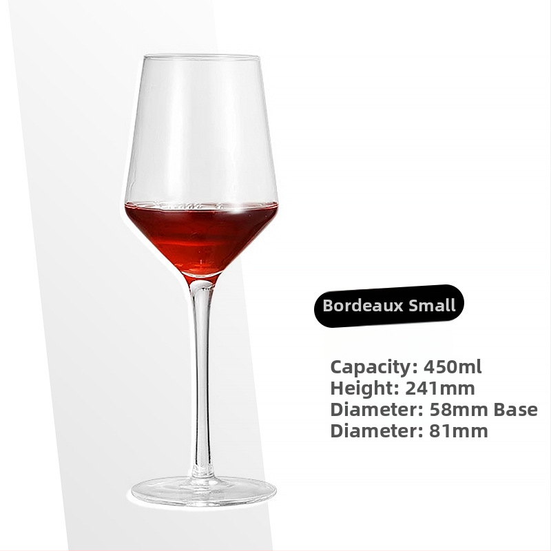 Set de 4 pahare de vin roșu într-o cutie cadou, pahare înalte pentru utilizare casnică