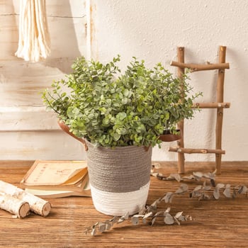 Buchet artificial de eucalipt pentru decor acasă și la nuntă, aranjament de perete cu trandafiri