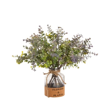 Buchet artificial de eucalipt pentru decor acasă și la nuntă, aranjament de perete cu trandafiri