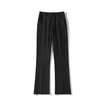 Pantaloni de vară pentru bărbați, croială ușor evazată, croială dreaptă, largi, drapat, amestec poliester