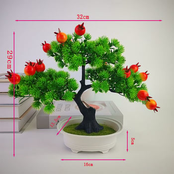 Bonsai artificial cu fructe variate, ramuri în formă de U, pentru decorare