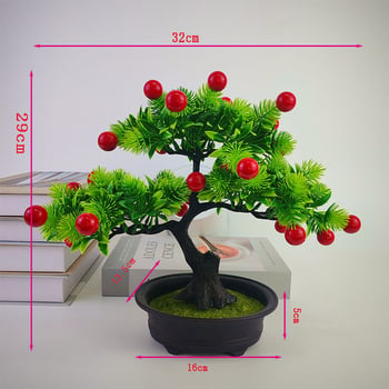 Bonsai artificial cu fructe variate, ramuri în formă de U, pentru decorare
