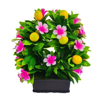 Bonsai artificial cu fructe variate, ramuri în formă de U, pentru decorare