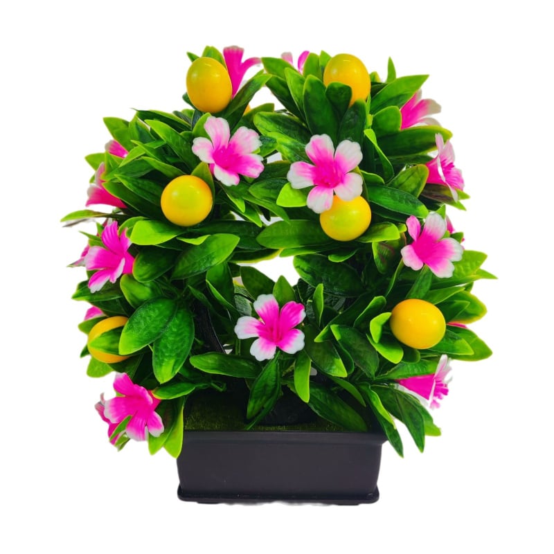 Bonsai artificial cu fructe variate, ramuri în formă de U, pentru decorare