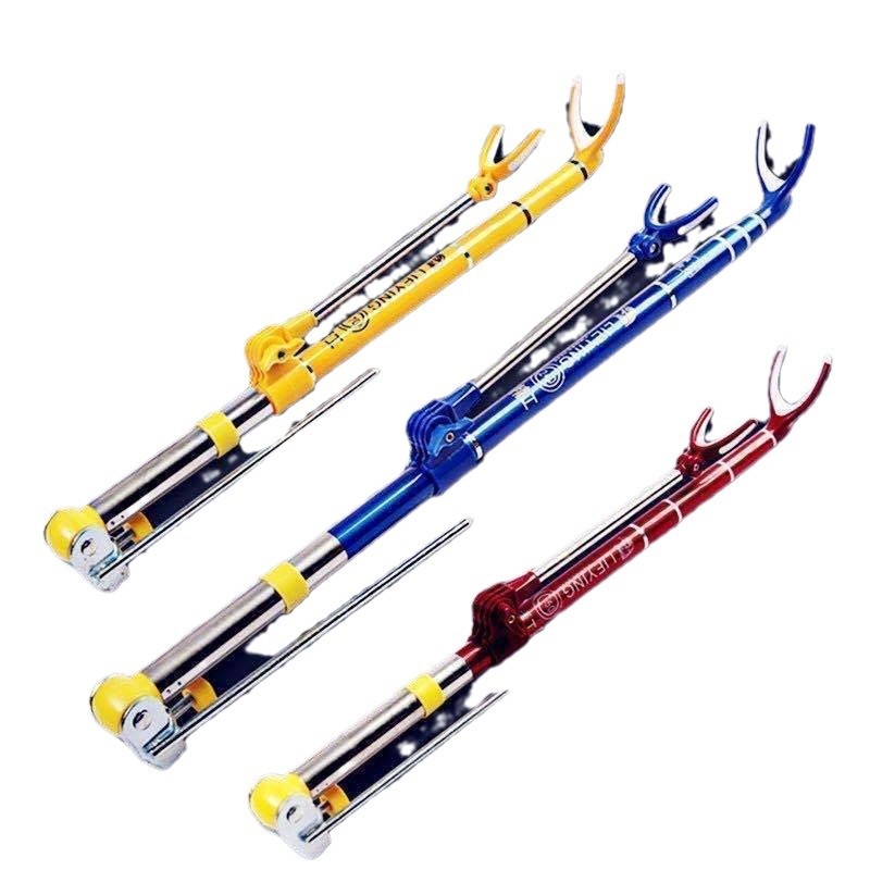 Suport din carbon ultra-ușor pentru cutie și scaun de pescuit, bază de fixare pe sol, suport telescopic pentru bețe, utilizare duală