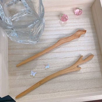 Set DIY pentru fabricarea unui ac de păr din lemn de piersic — materiale din lemn, lemn brut decorativ și planuri pentru sculptură în lemn și sculptură a rădăcinilor