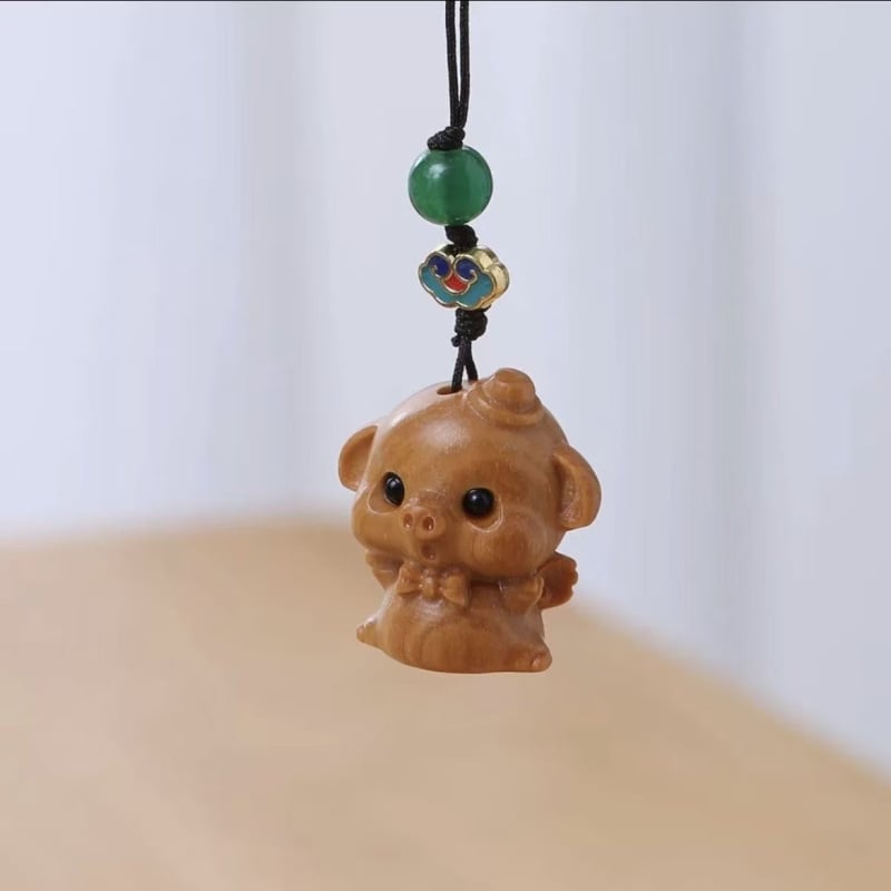 Ornament din rădăcină de chiparos, figurină din lemn cu formă de mână Buddha, decor birou și casă