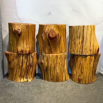 Taihang Thuja sculptură din rădăcină — suport pentru pix și decor de birou