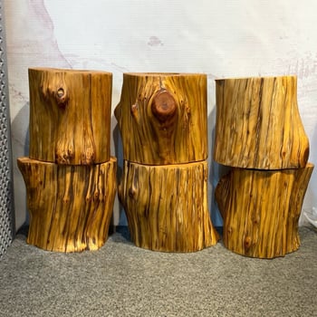 Taihang Thuja sculptură din rădăcină — suport pentru pix și decor de birou