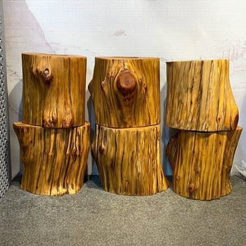 Taihang Thuja sculptură din rădăcină — suport pentru pix și decor de birou