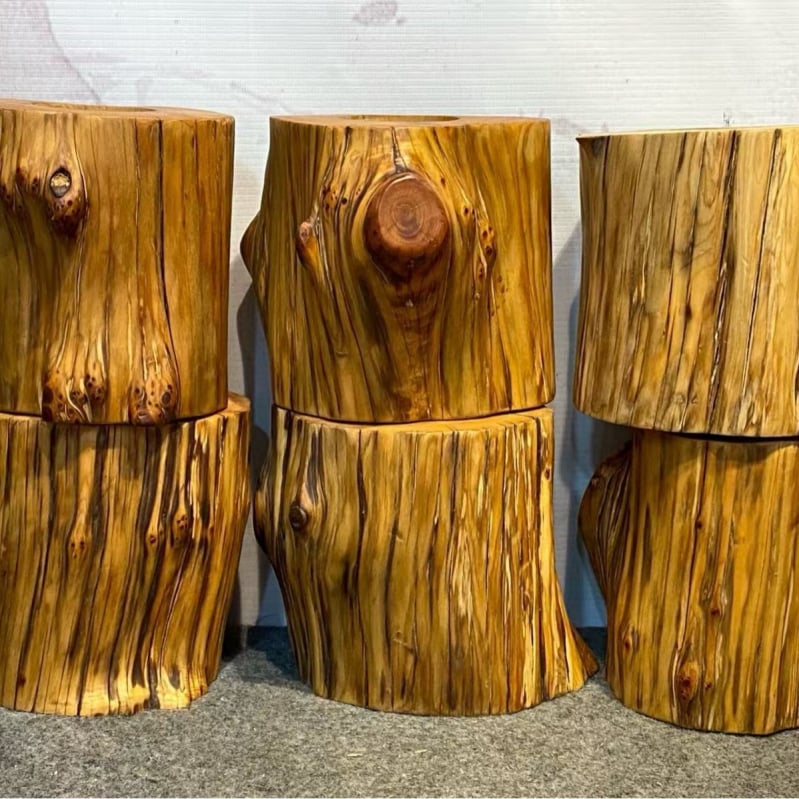 Taihang Thuja sculptură din rădăcină — suport pentru pix și decor de birou