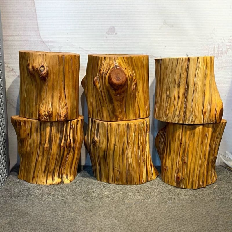 Taihang Thuja sculptură din rădăcină — suport pentru pix și decor de birou