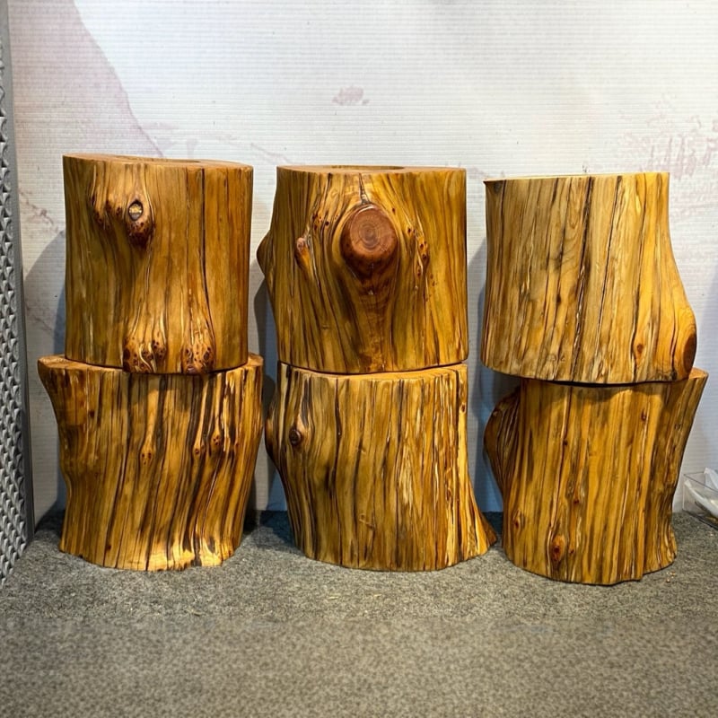 Taihang Thuja sculptură din rădăcină — suport pentru pix și decor de birou