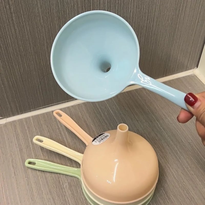 Pâlnie din plastic multifuncțională pentru lichide, cu funcție de depozitare – ustensilă de bucătărie pentru sos de soia, vin și ulei