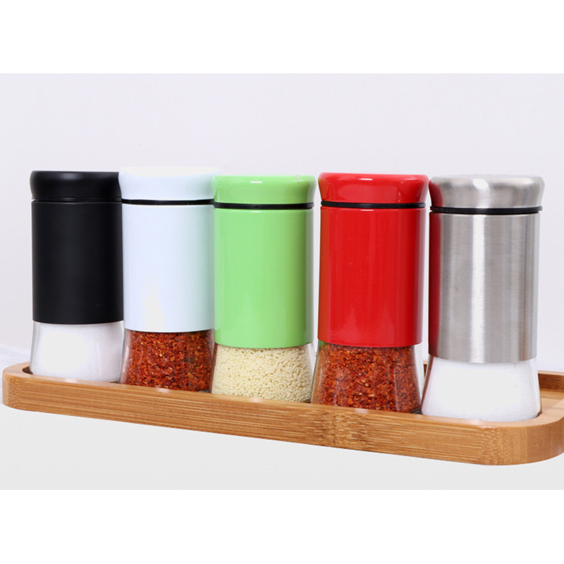 Lyukas fűszertartó üveg, 150 ml, hordozható kültéri grillezéshez és otthoni használathoz