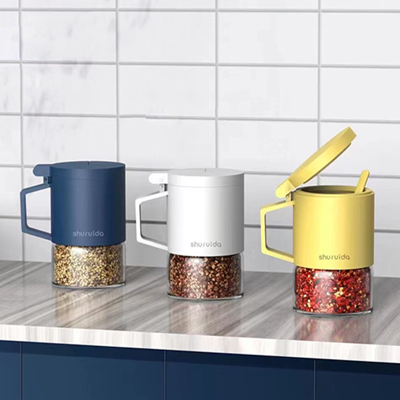 Üvegből készült fűszertartó, nedvességálló zárás, minimalista design, 300 ml, OEM elérhető