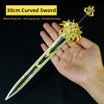 30 cm Luanfei meč z legovaného kovu – zberateľská neostrená figúrka