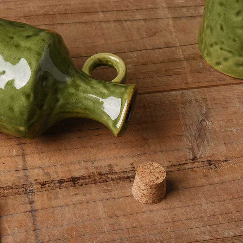 Kakel set ceramic pentru sosuri și condimente, stil japonez — sticlă sos de soia, sticlă oțet, oală pentru ulei, borcan pentru condimente