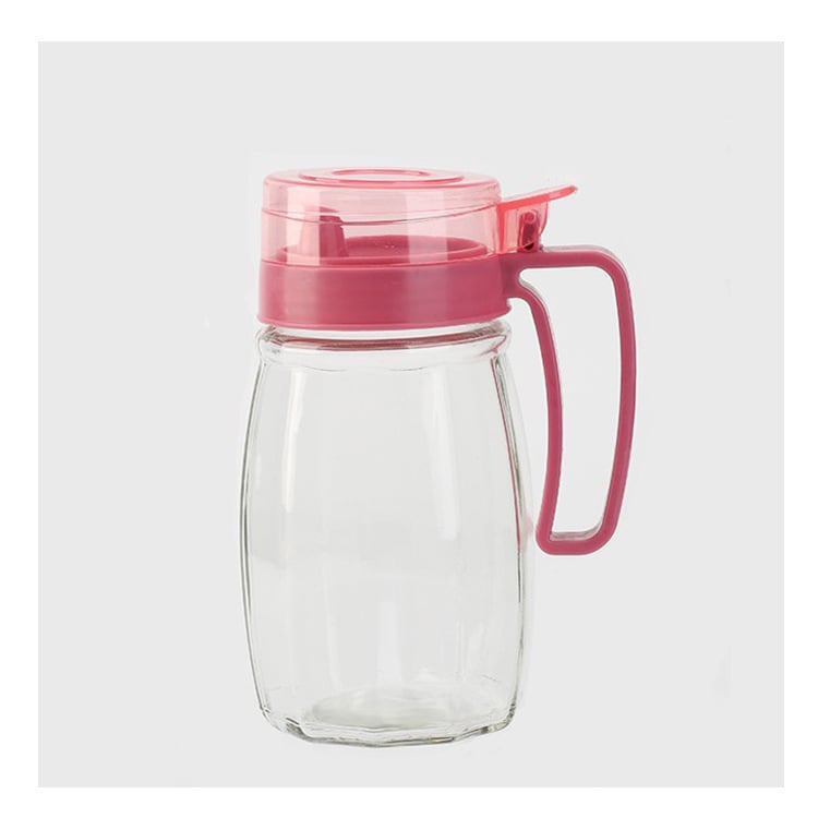 Set de patru recipiente din sticlă pentru ulei și borcane pentru condimente cu logo – accesorii de bucătărie creative, cutie cadou