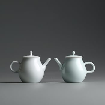 Ceainic Celadon cu glazură ceramică, mic ceainic pentru birou