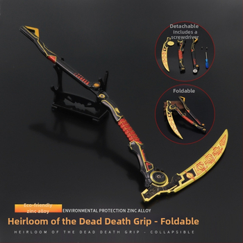 APEX Legends Revenant Death Grip Scythe Model Skladacia odnímateľná zliatinová hračka figúrka príslušenstvo