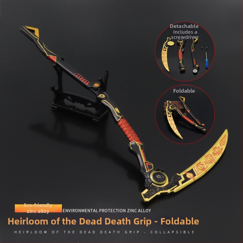 APEX Legends Revenant Death Grip Scythe Model Skladacia odnímateľná zliatinová hračka figúrka príslušenstvo