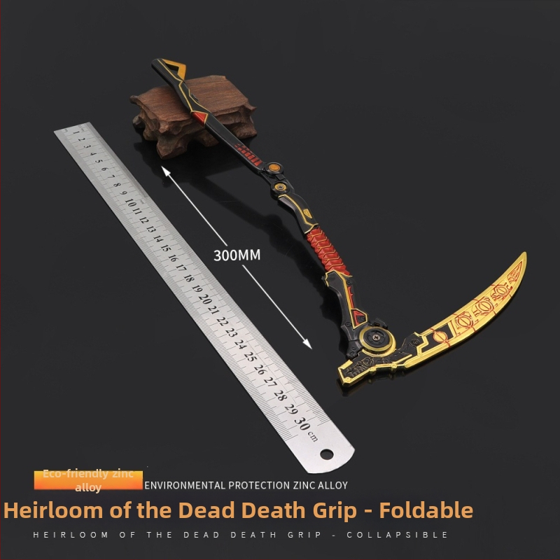 APEX Legends Revenant Death Grip Scythe Model Skladacia odnímateľná zliatinová hračka figúrka príslušenstvo