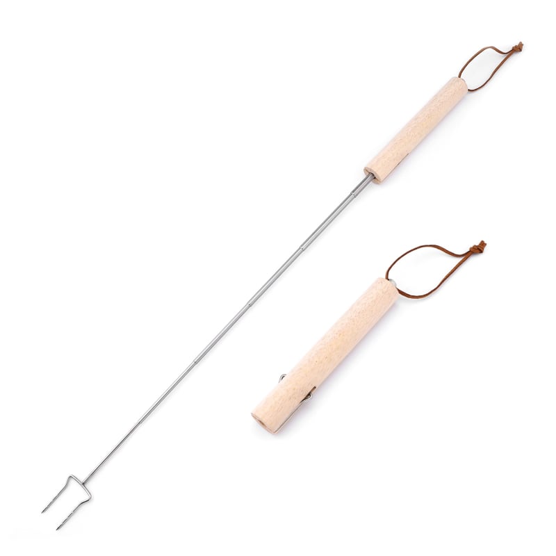 Frigărui portabile din oțel inoxidabil pentru grătar, bețe extensibile pentru camping, unelte pentru BBQ, frigărui pentru marshmallows