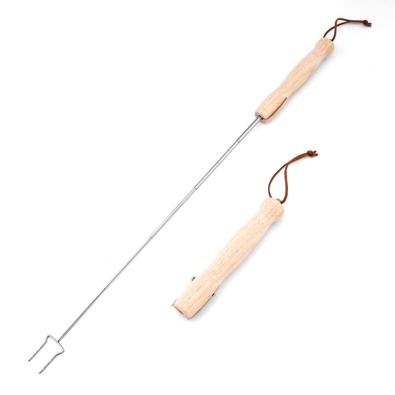 Frigărui portabile din oțel inoxidabil pentru grătar, bețe extensibile pentru camping, unelte pentru BBQ, frigărui pentru marshmallows