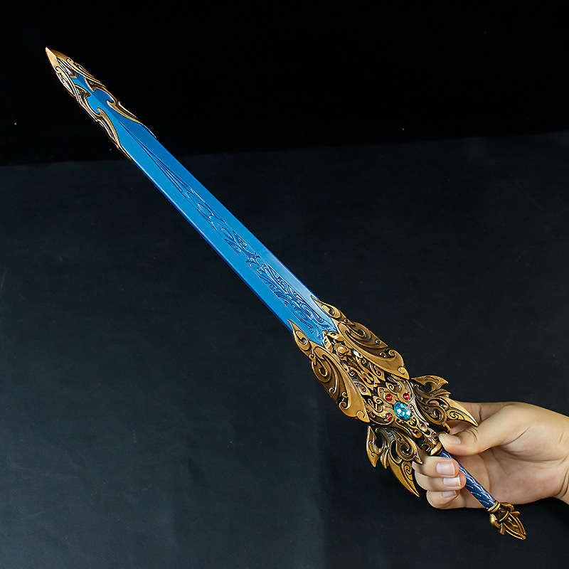 Sabie Yitian cu teacă, metalică, 48 cm – decor pentru anime și jocuri