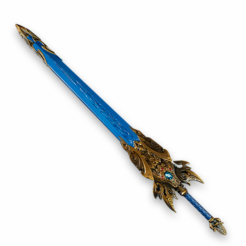 Sabie Yitian cu teacă, metalică, 48 cm – decor pentru anime și jocuri