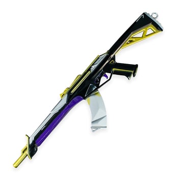 Figura Valorant metalică de 21 cm AK Purple Gold Frenzy pentru colecție